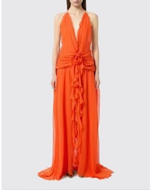 Blumarine Viscose Long Dress - Red
