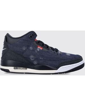 Nike Air Jordan 3 Retro Levi's X High-Top Trainers - Blue