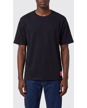 Vision Of Super Crewneck Cotton T-Shirt With All-Over Hearts Print - Blue