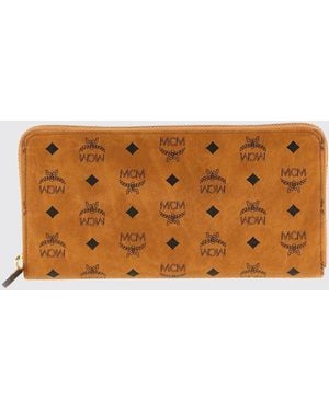 MCM Portafoglio Aren Zip Around - Marrone