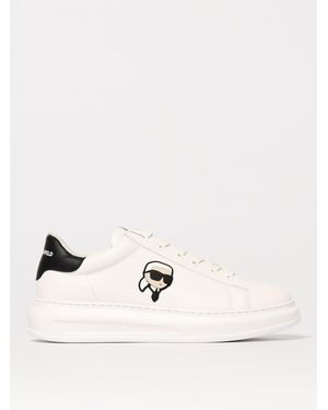 KARL LAGERFELD Leather Trainers - Natural