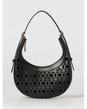 Coccinelle Whisper Perforated Leather Bag - Black