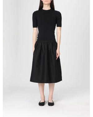TOTEME Wool And Silk Midi Dress - Black