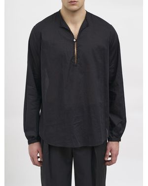 Paura Basic Cotton Shirt - Blue