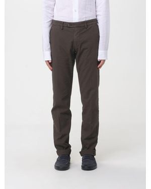 Mason's Cotton And Linen Stretch Chino Pants - Gray
