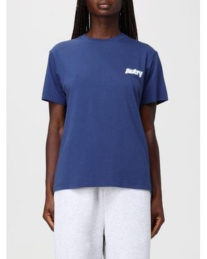 Autry Cotton T-Shirts With Logo - Blue