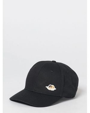 Fiorucci Cotton Baseball Cap With Rigid Visor And Applied Logo - Black
