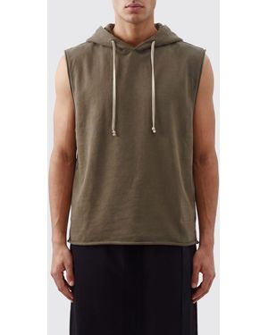 Rick Owens Cotton Hoodie - Brown