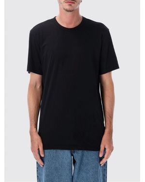 James Perse Short-Sleeved Cotton T-Shirt With Crew Neck - Black