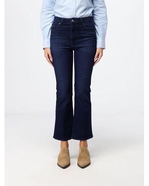 FRAME The Reboot High-Waisted Cropped Flared Stretch-Denim Jeans - Blue