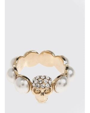 McQueen Anello Skull - Neutro