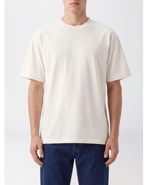The Row Crewneck Cotton T-Shirt With Dropped Shoulders - White
