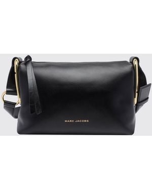 Marc Jacobs Bolso Bandolera Juliette En Piel Con Logo Double J Y Cierre De Cremallera - Negro