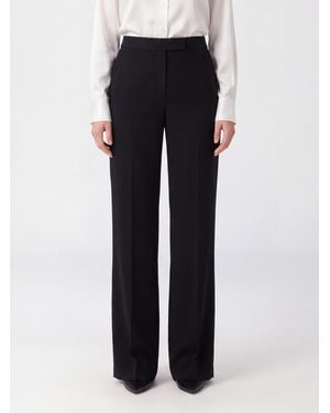 P.A.R.O.S.H. P.A.R.O.S.H. High-Waisted Sartorial Cady Palazzo Pants - Blue