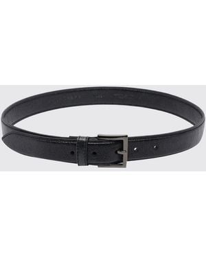 Orciani Crinkled Leather Belt - White