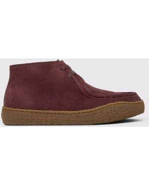 Camper Peu Terreno Suede Chukka Boots - Red
