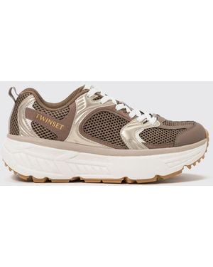 Twinset Fessura X Sneaker Aus Technischem Mesh Mit Profilsohle - Mehrfarbig