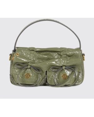 Acne Studios Crinkled Leather Bag - Green