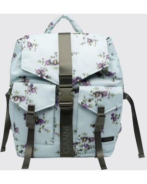 Ganni Floral Recycled Technical Fabric Backpack - Multicolor