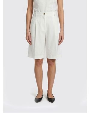 Pinko Viscose Blend Shorts - White