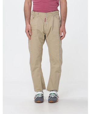 DSquared² Cotton Casual Trousers - Natural