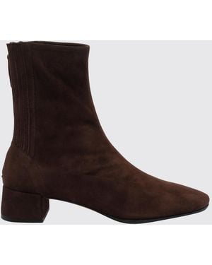 Aquazzura Saint Honorè Suede Chelsea Boots With Tapered Toe - Brown