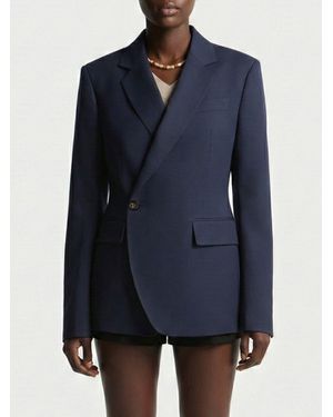 DSquared² Blazer Cruzado De Mezcla De Algodón - Azul