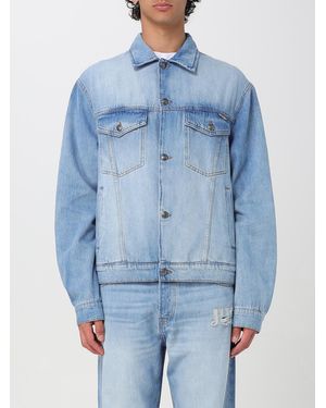 Just Cavalli Relaxed Fit Denim Jacket - Blue