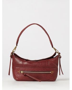 Jérôme Dreyfuss Lucky Mini Lambskin Shoulder Bag With Removable Handle - Red