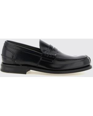 Church's Pembrey Brushed Leather Penny Loafers With Saddle Strap - White