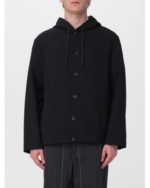Barena Chaqueta Con Capucha De Lana Virgen - Azul
