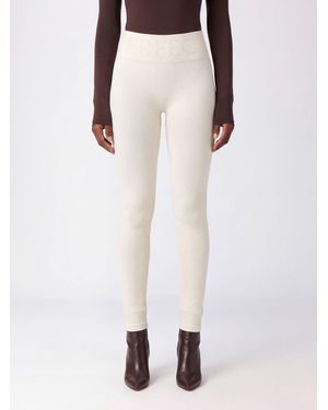Perfect Moment High-Waisted Skinny Fit Cashmere Blend Knit Leggings - White