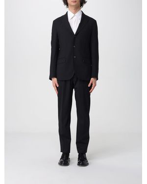 Eleventy Single-Breasted Stretch Wool Suit - Black