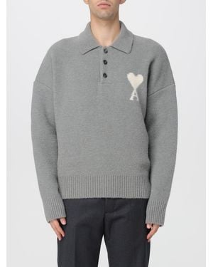 Ami Paris Polo Shirt - Grey