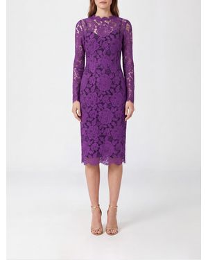 Dolce & Gabbana Dolce &Amp Gabbana Abito Tubino Midi - Viola