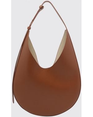 Aesther Ekme Smooth Calf Leather Hobo Bag With Adjustable Handle - Brown