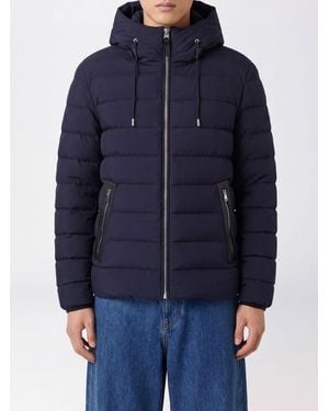 Mackage Gesteppte, Wasserdichte Nylon-Daunenjacke Mit Kapuze - Blau