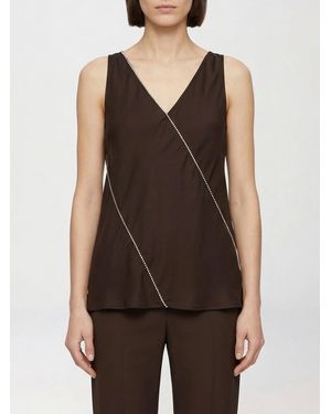 Jil Sander Viskose-Top - Braun