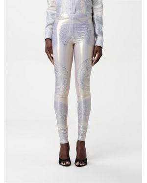 Versace Leggings With La Coupe Des Dieux Print - White
