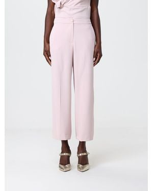 Hanita Crepe Cropped Pants - Pink
