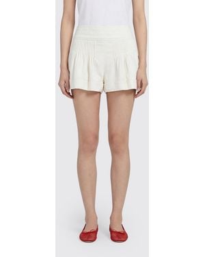Isabel Marant Cybila Cotton Shorts - White