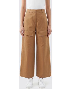 Stella McCartney Cotton Cargo Trousers - Natural