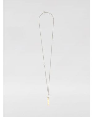 Jil Sander Brass Necklace - White