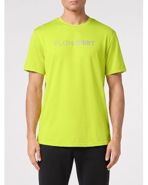 Philipp Plein Cotton T-Shirt With Logo - Yellow