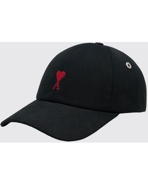 Ami Paris Baseballkappe Mit Logo - Schwarz