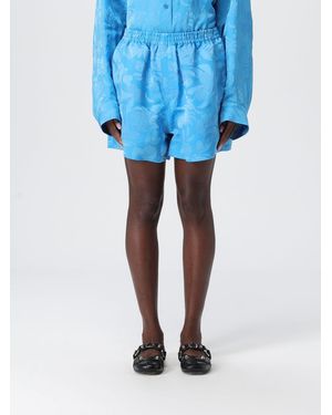 Balenciaga Pantaloncino Jogging Floreale - Blu