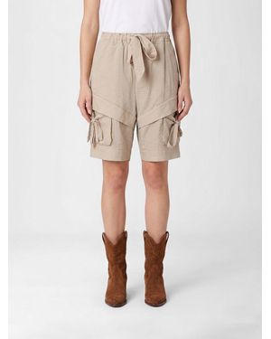 Isabel Marant Viscose And Cotton Shorts - Natural