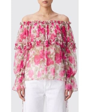 Chloé ChloÉ Silk Blouse With Floral Print - Pink