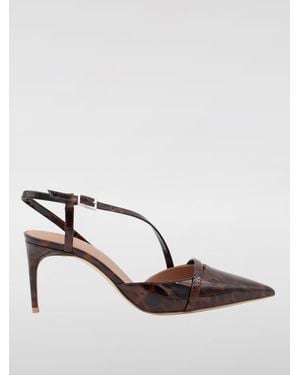 Malone Souliers Elegant Pointed Toe Slingback Heeled Dress Shoes For Formal Occasions - Brown