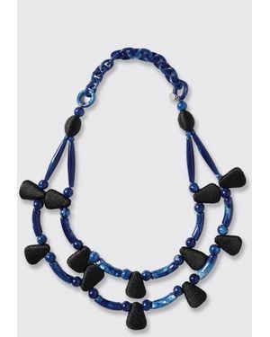 Weekend by Maxmara Stone And Resin Necklace By - Blue